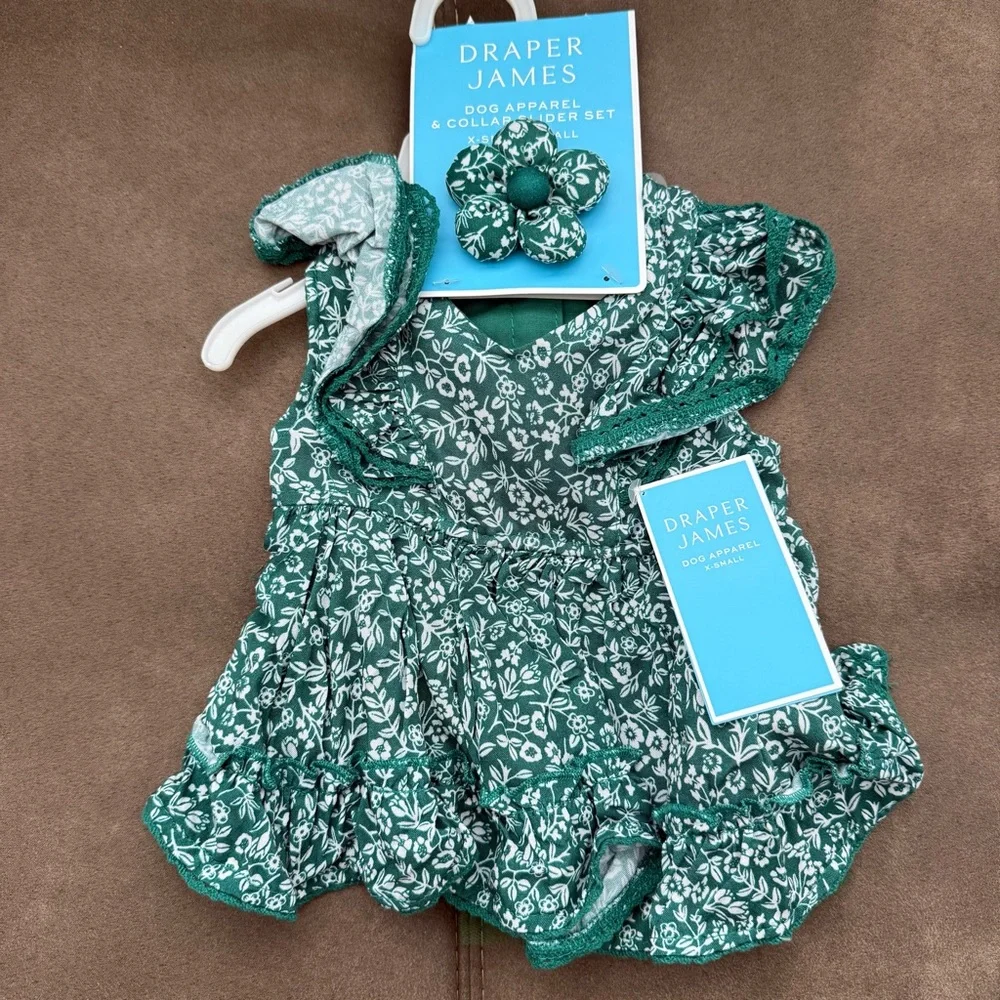 🆕 Draper James Dog Outfit Bundle XS Dresses & Sweatshirt 3 Piece Bundle
